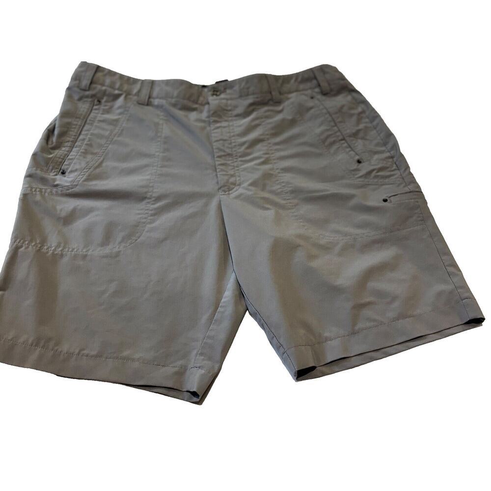 Jamie Sadock Shorts‎ Mens 34 Gray Flat Front Pockets Casual Golf Outdoor comfort